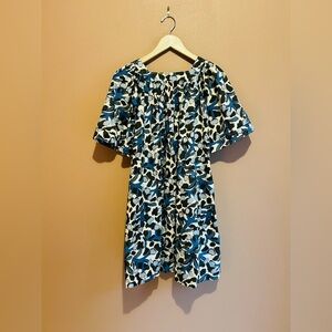 Whit mini babydoll dress